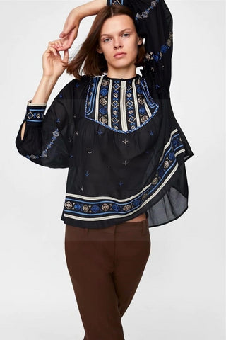 Blouse chemisier boheme femme