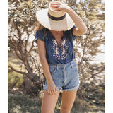 Haut femme boheme chic chic