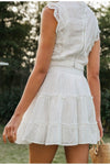 Jupe blanche hippie boho