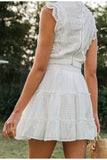 Jupe blanche hippie boho