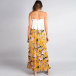 Jupe boheme jaune style