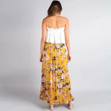 Jupe boheme jaune style