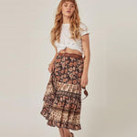 Jupe longue boheme fleurie boho chic