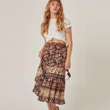 Jupe longue boheme fleurie boho chic