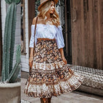 Jupe longue boheme fleurie de bohemienne