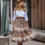 Jupe longue boheme fleurie de bohemienne