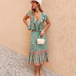 Jupe longue gitane boheme luxe