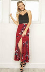 Jupe longue rouge boheme style