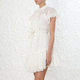 Robe blanche style hippie boho