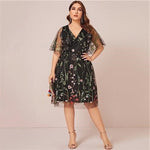 Robe boheme chic dentelle grande taille boho