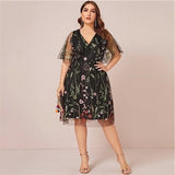 Robe boheme chic dentelle grande taille boho