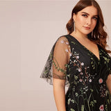 Robe boheme chic dentelle grande taille style