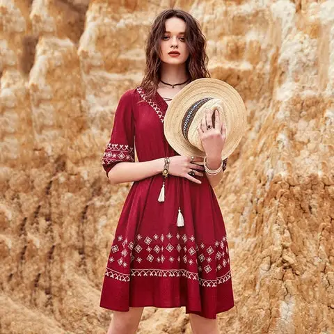 Robe boheme chic ete 2021 boho