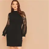 Robe boheme dentelle grande taille style