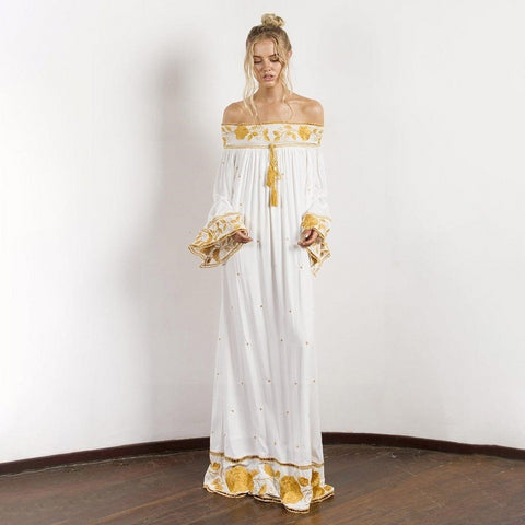 Robe boheme hiver longue tendance