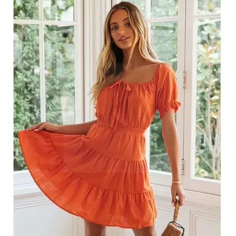 Robe boheme orange 2020