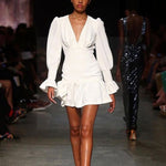 Robe boho blanche de bohemienne