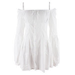 Robe courte boheme blanche luxe