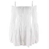 Robe courte boheme blanche style