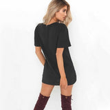 Robe courte boheme noir style