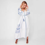 Robe longue blanche boho tendance