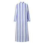 Robe longue bleu style boheme chic