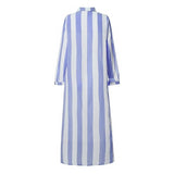Robe longue bleu style boheme chic