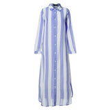 Robe longue bleu style boheme hippie