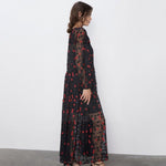 Robe longue boheme automne hippie