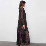 Robe longue boheme automne hippie