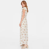 Robe longue boheme blanc boho