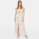Robe longue boheme blanc de qualite