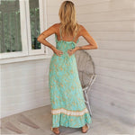 Robe longue boheme bretelle femme