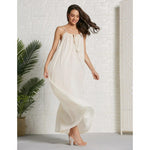 Robe longue boheme ecru 2020