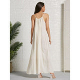 Robe longue boheme ecru chic