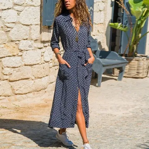 Robe longue boheme esprit chic femme