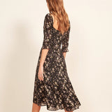 Robe longue boheme noire boho chic