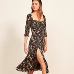 Robe longue boheme noire style