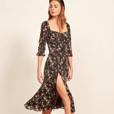 Robe longue boheme noire style