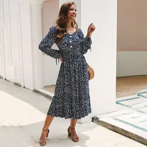 Robe longue boheme pour ceremonie tendance