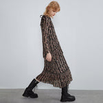 Robe longue noire style boheme boho chic