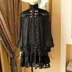 Robe noire boheme chic de bohemienne