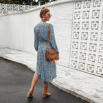 Robe style  hippie chic manche longue tendance
