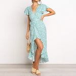 Robe style boheme chic vert d'eau boho chic