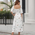 robe-blanche-boheme-mi-longue style