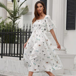 robe-blanche-boheme-mi-longue femme