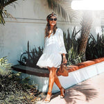 robe-blanche-courte-esprit-boheme boho chic