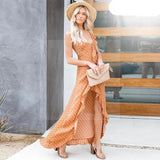 robe-boheme-chic-orange femme