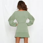 robe-boheme-chic-vert-deau tendance