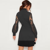 robe-boheme-courte-noire tendance